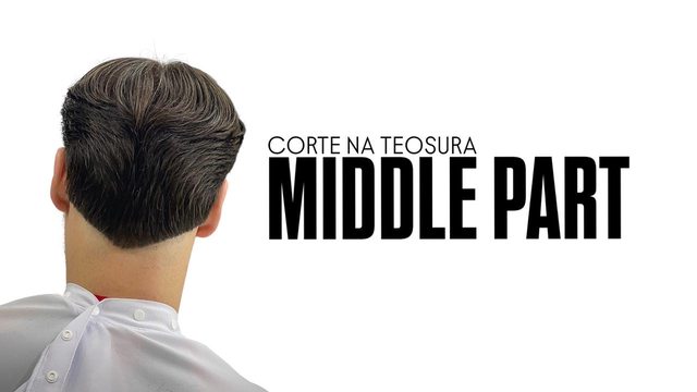 Capa da aula Corte na Tesoura — Middle Part