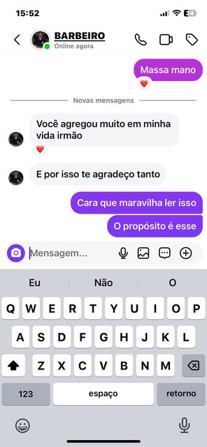 Depoimento de aluno 1, publicado na página original