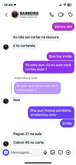 Depoimento de aluno 2, publicado na página original