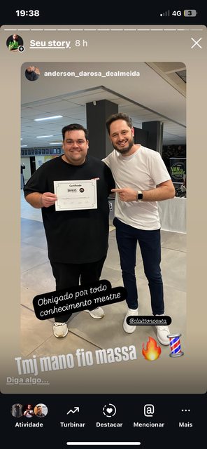 Depoimento de aluno 11, publicado na página original