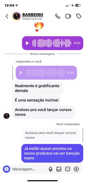Depoimento de aluno 12, publicado na página original